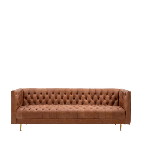 Aubrey Sofa  Brown Leather