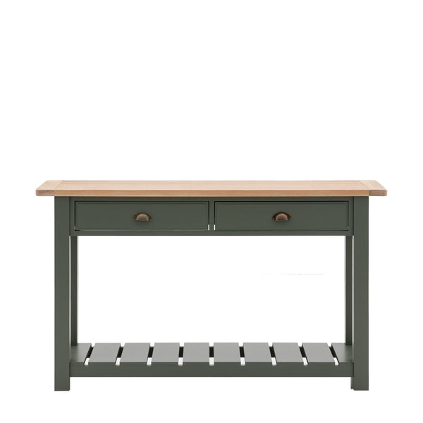 Mia 2 Drawer Console Moss