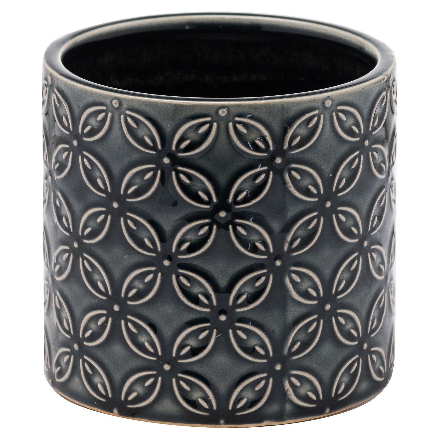 Grey Pattern Planter