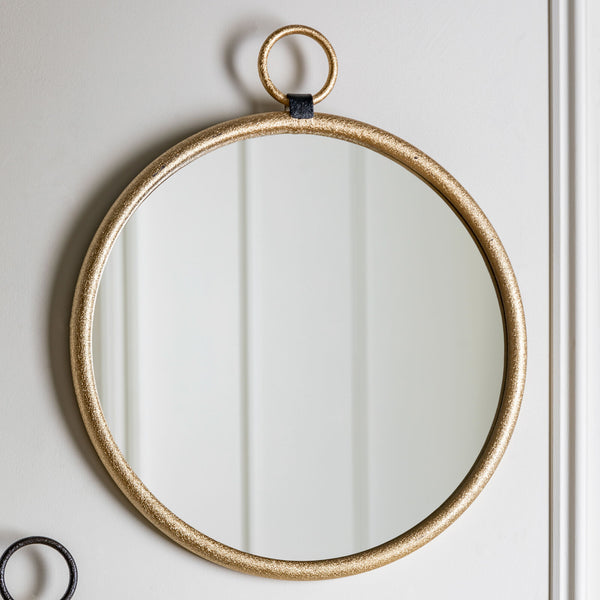 Whitby Gold Round Mirror