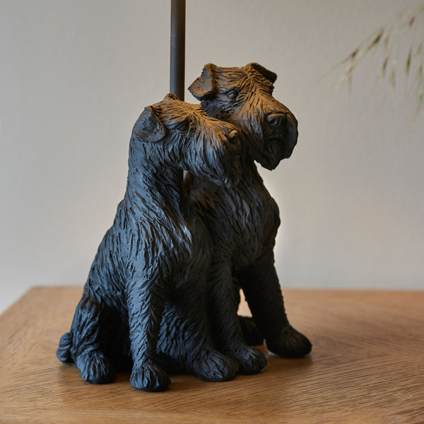 Westie Table Lamp Black