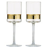 Set of 2 SoHo Wine Glasses Gold