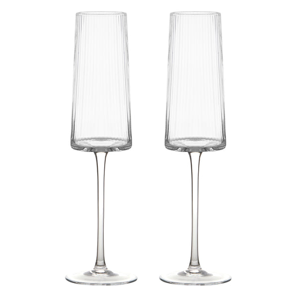 Set of 2 Empire Champagne Flutes