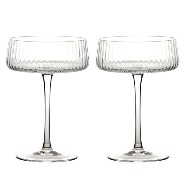 Set of 2 Empire Champagne Saucers