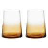 Set of 2 Empire DOF Tumblers Amber