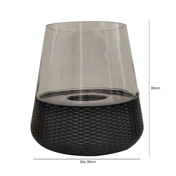 Mylor Large Candle Holder Black