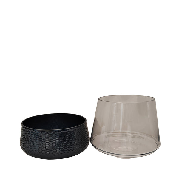 Mylor Small Candle Holder Black