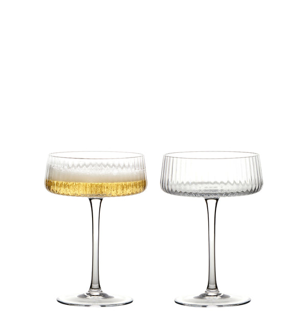 Set of 2 Empire Champagne Saucers