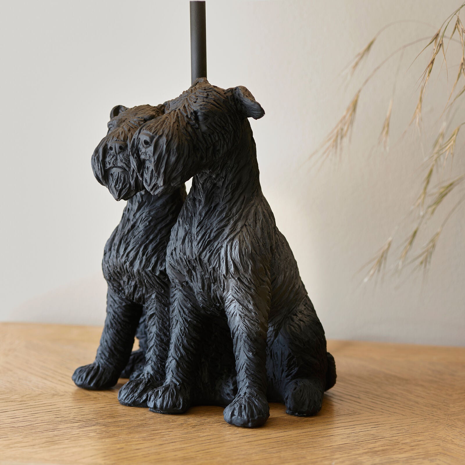 Westie Table Lamp Black