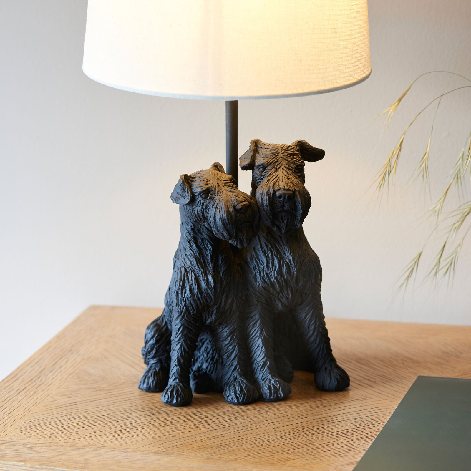 Westie Table Lamp Black