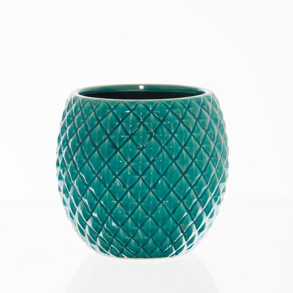 Seville Collection Teal diamond Planter