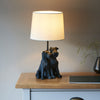 Westie Table Lamp Black