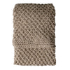 Moss Chunky Knitted Throw Oatmeal