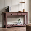 Mia 2 Drawer Console Clay