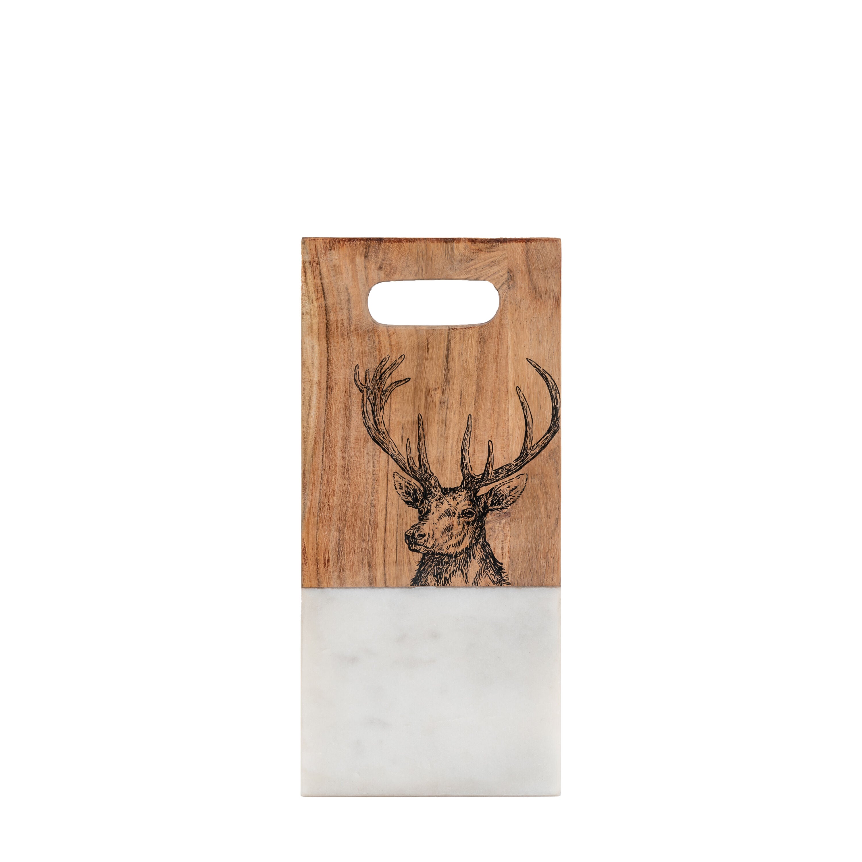 Stag Board Small White Marble