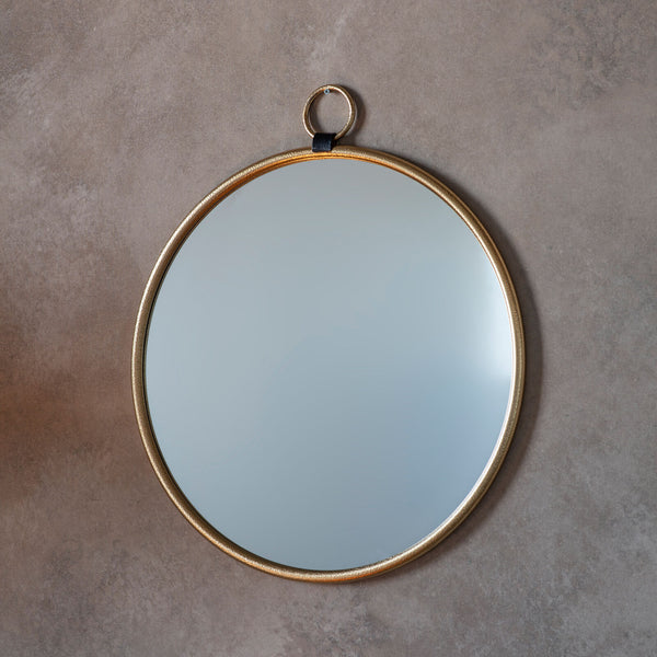 Whitby Gold Round Mirror