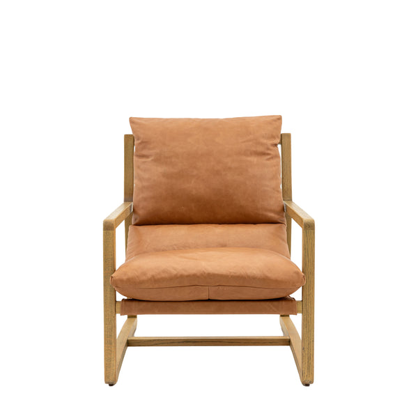 Autumn Lounge Chair - Brown Leather