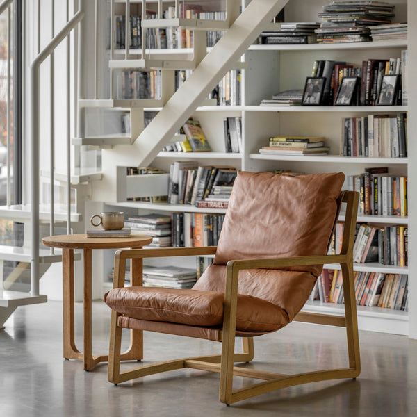 Autumn Lounge Chair - Brown Leather