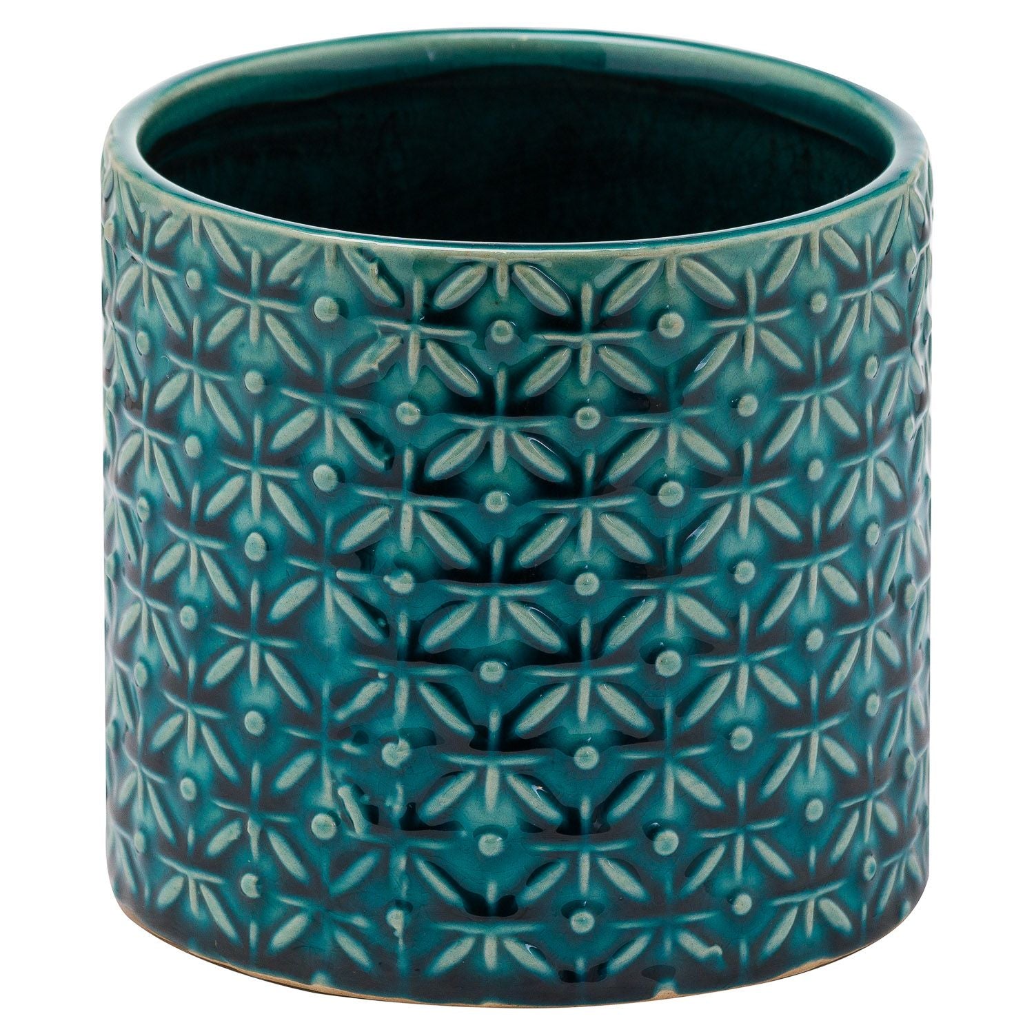 Blue Pattern Planter