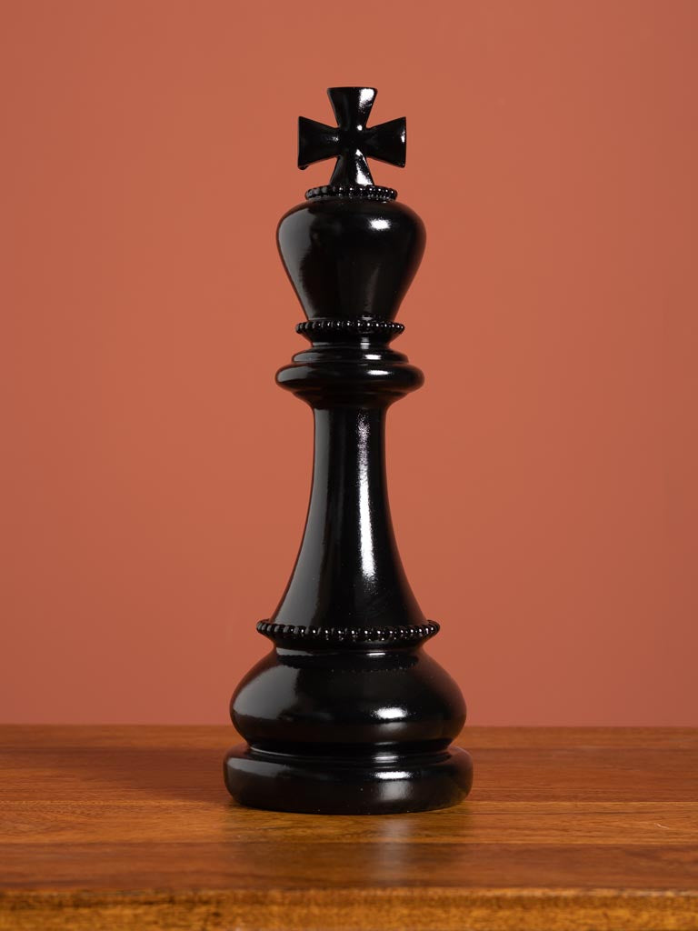 Black King Chess Piece