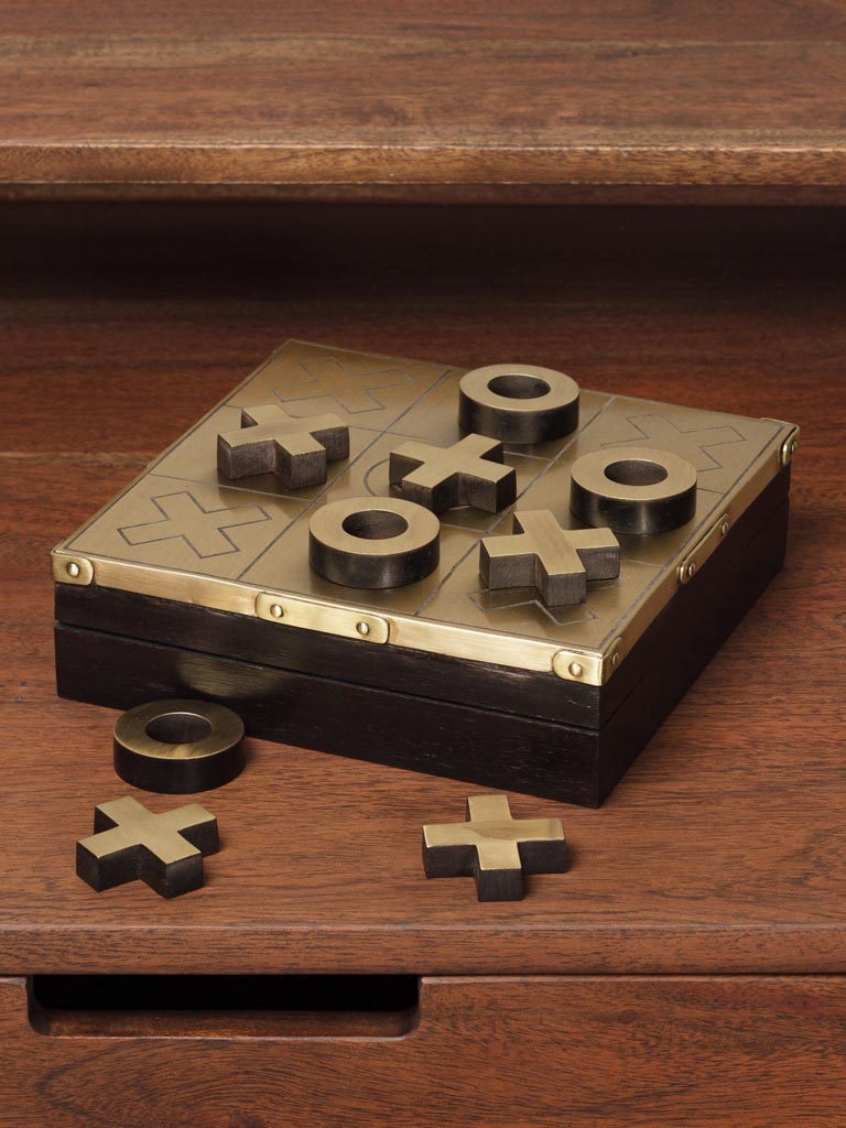 Tic Tac Toe Wooden Box