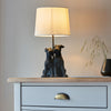 Westie Table Lamp Black