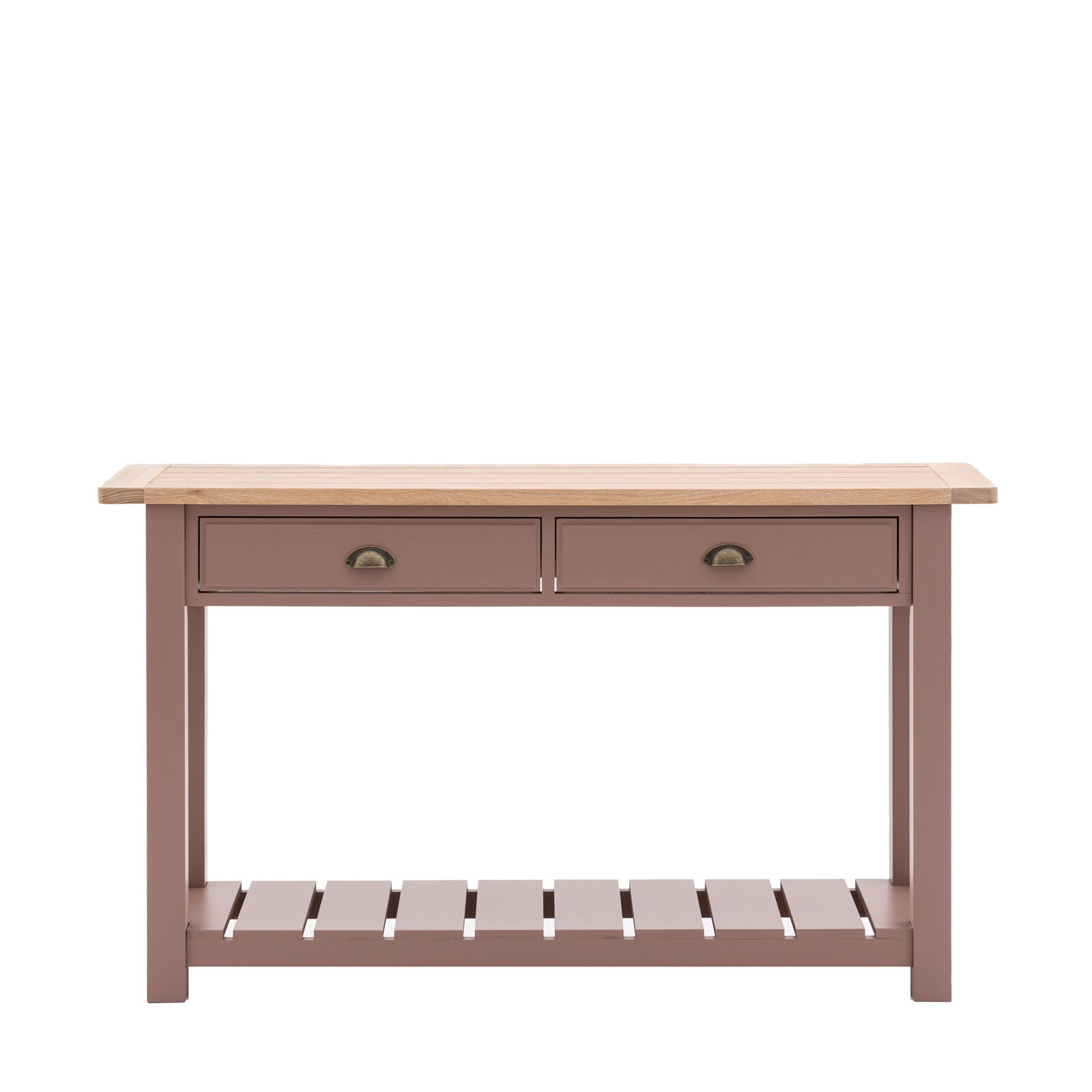 Mia 2 Drawer Console Clay