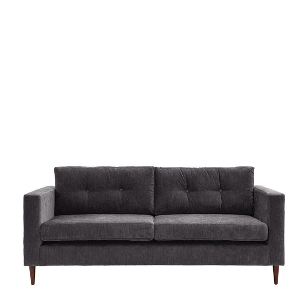 Nora Sofa 3 Seater Charcoal