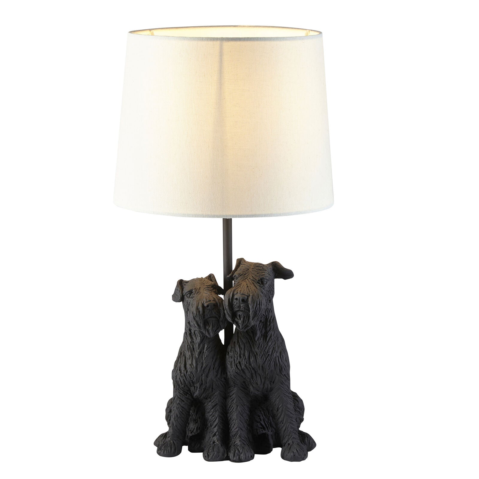 Westie Table Lamp Black